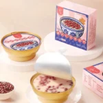 „Double Skin“ pieno pudingas su adzuki pupelėmis 180g - ZiShi
