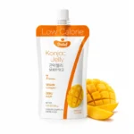 Veganiška mangų skonio Konjac želė su kolagenu 120g – Delief