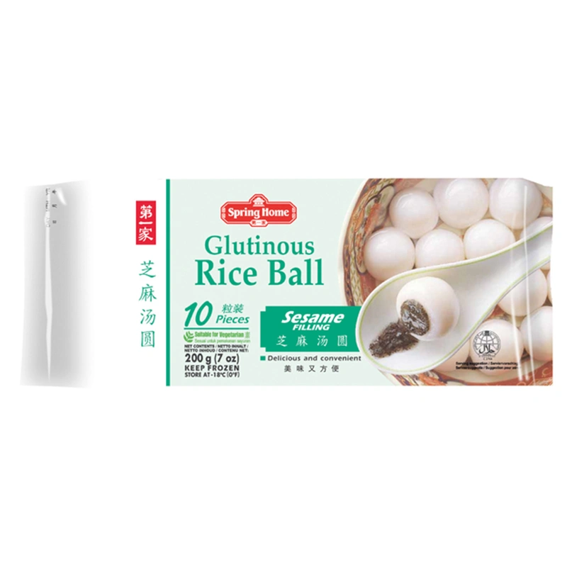 TangYuan - Lipnių ryžių rutuliukai su juodųjų sezamų įdaru 200g - Spring Home