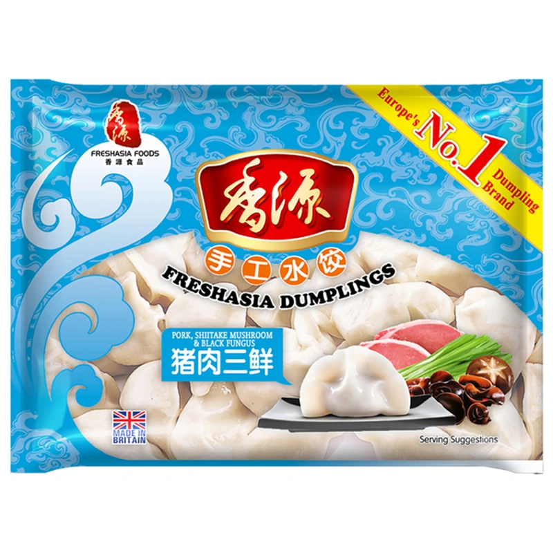 Kiniški Virtinukai su kiauliena/šitakiais ir juodgrybiais 400g - Fresh Asia