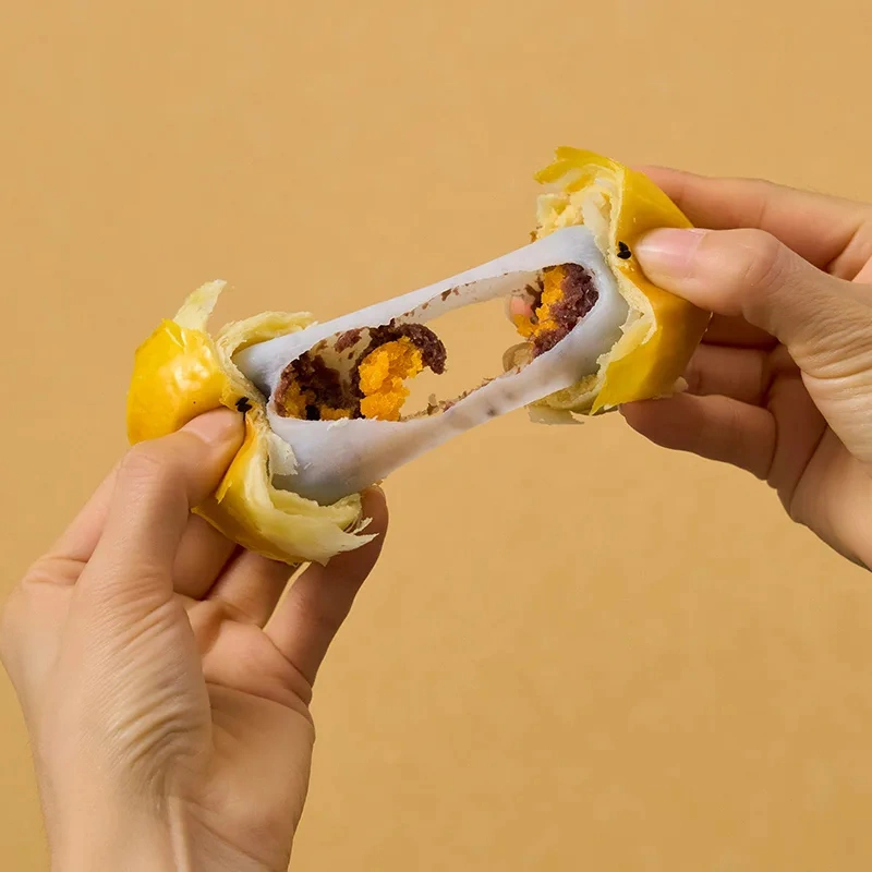 Pyragėliai su sūdytu kiaušinio tryniu ir raudonųjų pupelių įdaru 330g (6vnt.) - XuanMa - Image 4