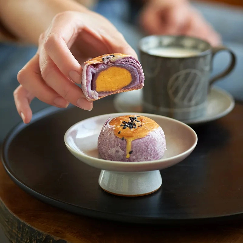 Pyragėliai su sūdytu kiaušinio tryniu ir violetinių batatų įdaru 330g (6vnt.) - XuanMa - Image 4