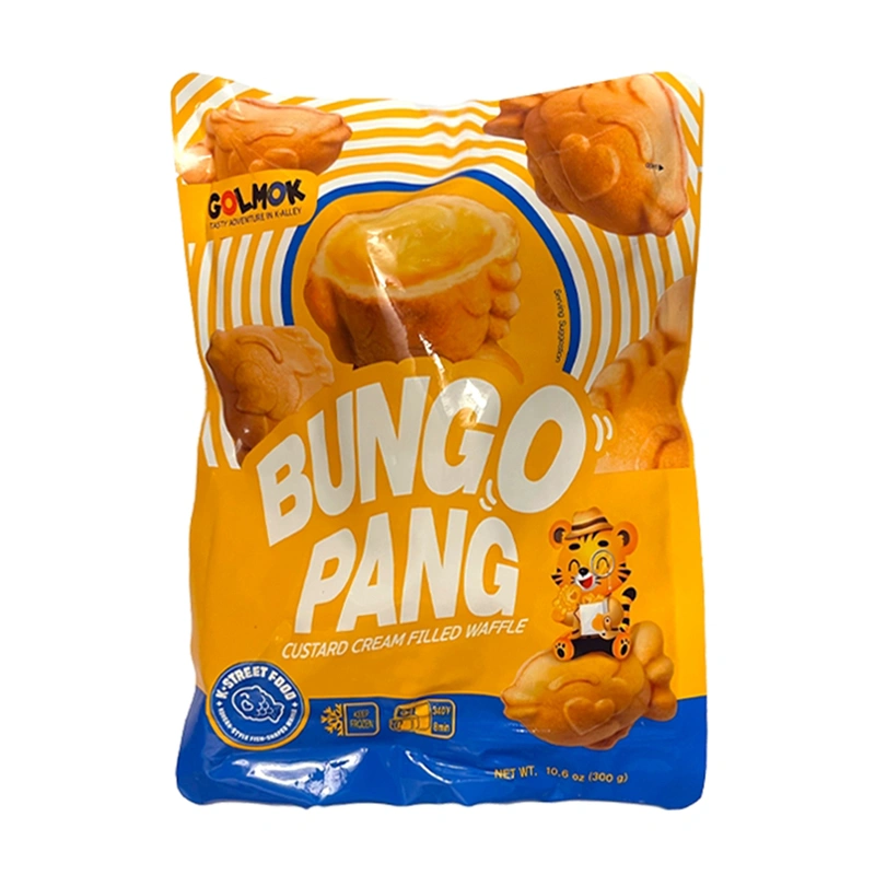 BUNGO PANG Korėjietiški žuvytės formos vafliai su vanilinio kremo įdaru 300g - Golmok