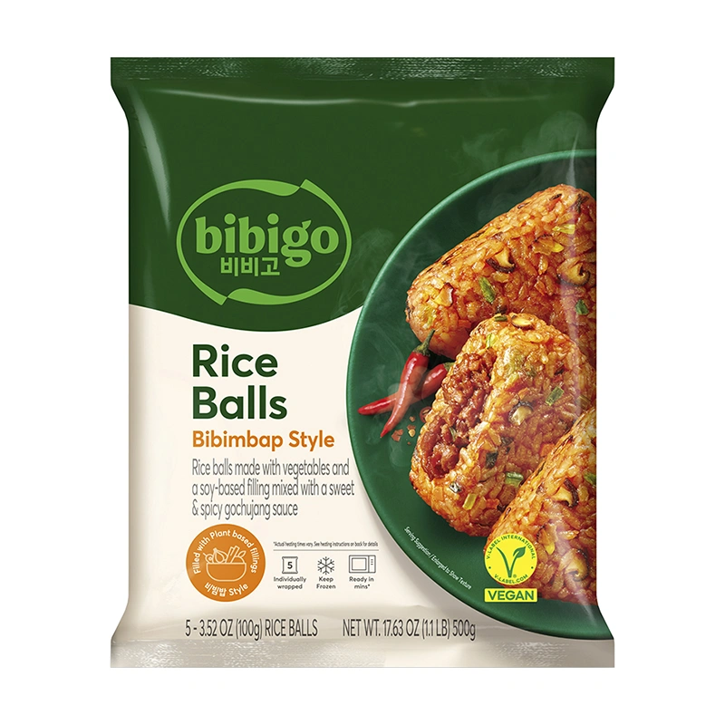 Korėjietiško stiliaus „Bibimbap“ ryžių kamuoliukai 500g(100g×5vnt.) - Bibigo